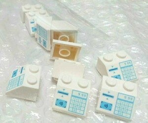 10個　2×2　スロープ　屋根　プリント　　LEGO　レゴ　未組み立て　未使用　パーツ　部品　レジ