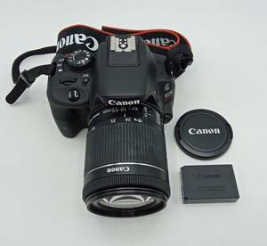 HH2◇＜通電/動作/精度未確認＞ジャンク デジタルカメラ Canon キャノン EOS Kiss X7 レンズ EF-S 18-55mm 1:3.5-5.6 現状品◇