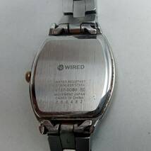 HH77◇＜電波ソーラー/稼働＞腕時計 SEIKO WIRED セイコー ワイアード V137-0CB0 デイト 純正ベルト 現状品◇_画像9