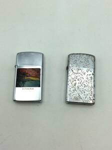 HH32◇ ＜火花確認済み＞ジャンク オイルライター 2点セット Zippo ジッポ BRADFORD PA / HAWAII ハワイ 喫煙グッツ 喫煙具 現状品 ◇