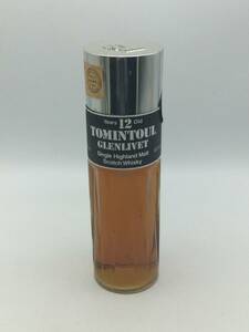 RR151●＜未開栓＞洋酒 TOMINTOUL GLENLIVET 12年 トミントール グレンリベット シングル ハイランドモルト ウイスキー 750ml 43％ 古酒 ●