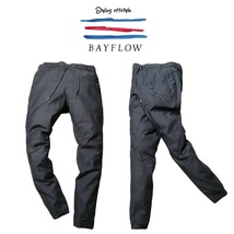 ■新品未使用 BAYFLOW 大人が選ぶ拘りジョガーパンツ 春◎ ストレッチ ドビー生地 ダークグレー OCEANS掲載ブランド M～L size3 ベイフロー_画像1