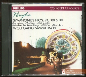 CMS2405-154＞PHILIPS┃サヴァリッシュ＆ウィーン響／ハイドン：交響曲 第94/100/101番（奇蹟／軍隊／時計）1961-62年録音