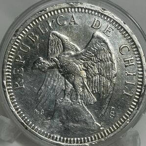 希少　チリ　5ペソ銀貨　1927年　古銭　銀貨　