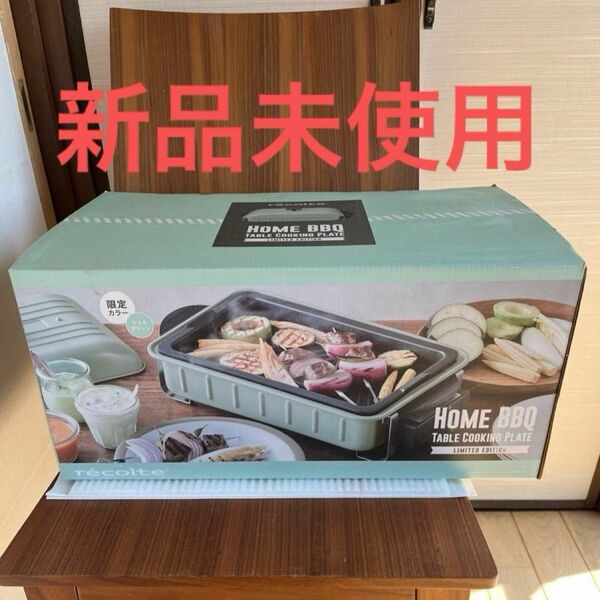 【新品未使用】レコルト　HOME BBQ シエルグリーン