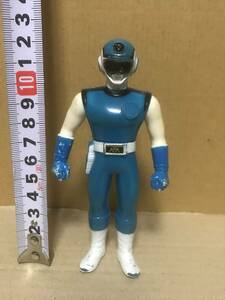 超新星フラッシュマン ブルーフラッシュ ソフビ 当時物 昭和レトロ BANDAI 東映 スーパー戦隊シリーズ