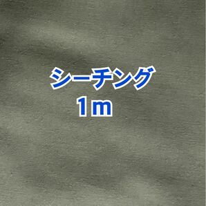 (キ64)モスグリーンのシーチング(生地幅90cm×長さ１m)