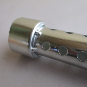 汎用 インナーサイレンサー バッフル チャンバー ロング シルバー 35mmの画像3