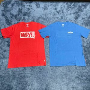 ユニクロ × マーベル コラボ 半袖Tシャツ メンズサイズL MARVEL キャプテンアメリカ