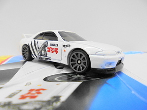 ルース品 Hotwheels ニッサン スカイライン GT-R R33 ミニカー ホットウィール ゴシラ