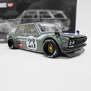 ■未開封品発送■ MINI GT 街道ハウス ダットサン 510 ワゴン ミニカー 日産 ブルーバード 1/64 ジュンイマイ 62 旧車の画像3