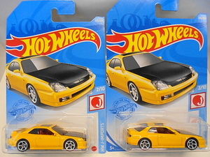 Hotwheels 1998 ホンダ プレリュード 2台 セットミニカー ホットウィール