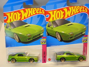 Hotwheels '89 マツダ サバンナ RX-7 FC35 ホットウィール ミニカー 2台セット