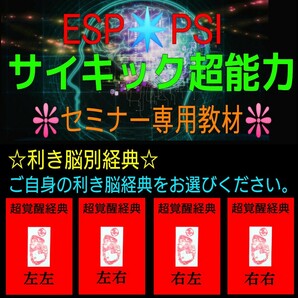 【改訂版】利き脳別★霊感力・氣の波動遠隔操作・サイキック能力を100%実現！☆驚異の能力覚醒効果☆短期間に覚醒効果を実感できます！☆☆