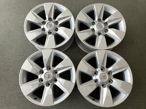 中古美品☆トヨタ 150系 ランドクルーザープラド純正 17×7.5J+25 139.7 6H☆ハイラックス・ハイエースの流用などにも