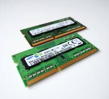 動作確認済◆SAMSUNG DDR3L ノートPC用メモリ PC3L-12800S 計8GB 4GB×2枚 A23039_画像2