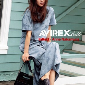 AVIREX 新品同様＊中村アン着用☆ NECK OPEN TIE DYE ONE PIECE ネックオープン タイダイ ワンピース マキシ ロング アヴィレックス