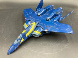 **[ Junk ]BANDAI Macross Chogokin YF-21 деформация синий царапина загрязнения отсутствует повреждение иметь подлинная вещь 60 размер 