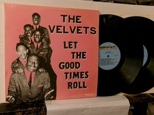 ^ double jacket 2LP THE VELVETS The *veruvetsu/ LET THE GOOD TIMES ROLL foreign record MONUMENT 23-AP-2241 DOO-WOP*r60420