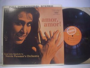 ● 輸入USA盤 LP NORRIE PARAMOR'S ORCHESTRA / AMOR AMOR! ノリー・パラマー アモールアモール ムード 1961年 SP-1-10238 ◇r60412