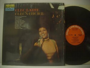 ■ LP 　CLEO LAINE クレオ・レーン / CLEO'S CHOICE クレオズ・チョイス US盤 GNP CRESCENDO GNPS 9024 ◇r60419