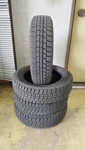 スタッドレス　4本セット　155/65R14　ダンロップ　溝あり