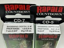 ラパラ　カウントダウン　 CD-5 　AYUL CD-7 MN　セット　　　　 Rapala _画像2