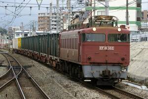 鉄道写真　日本貨物鉄道（JR貨物）　EF81形300番台　Lサイズ
