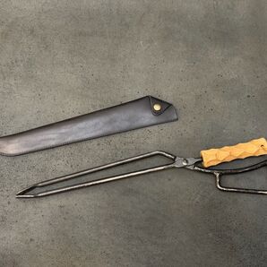 【本革】テオゴニアファイヤープレイストングケース 火ばさみケース 本革カバー レザーケース