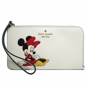 ケイトスペード ポーチ kate spade × Disney ミニー L字ジップ リスレット KG659 960 (パーチメント) アウトレット レディース 