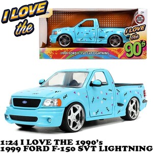 JADA TOYS 1:24 I LOVE THE 1990's 1999 FORD F-150 SVT LIGHTNING ミニカー