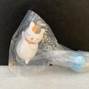 < unused >nyanko. raw . light blue. wool sphere [ Natsume's Book of Friends comfortable and warm nyanko. raw ] figure ball chain * height approximately 3cm(wk