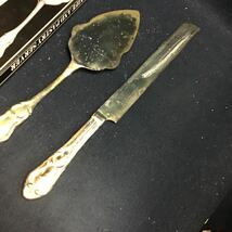 CAKE KNIFE & PASTRY SERVER シルバーカトラリー　ケーキカット　パストレイ　ケーキナイフ　シルバープレート　SILVER PLATE 高島屋_画像8