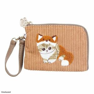 mofusand デイリーポーチ きつねにゃん 刺繍ボアシリーズ モフサンド ねこ ネコ ふわふわ 小物入れ 092187