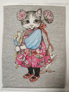 ヒグチユウコ展　 奇幻動物森林　台湾限定　ボーちゃんTシャツ　グレー　サイズL