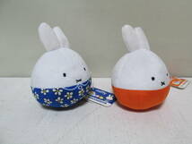 ・ミッフィー　「ミッフィー　ぬいコロン　　ブルーフラワー・レッド」　miffy　ぬいぐるみ　おきあがりこぼし　起き上がりこぼし_画像2