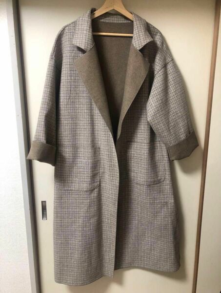 【w closet】リバーシブルロングコート