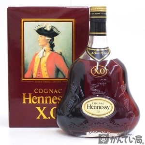 A23-539　Hennessy ヘネシー XO　金キャップ　クリアボトル　700ml　40％　ブランデー　コニャック　箱つき　未開栓