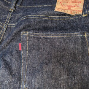  rayon pis name Denim custom red tab made in Japan Vintage large war s1943 jeans 501 lvc