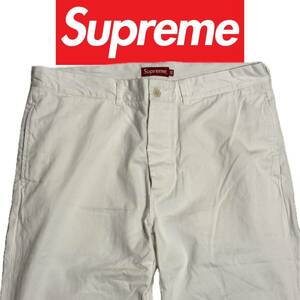 Supreme Crown Chino Pant 36 White シュプリーム クラウン チノ チノパン 白