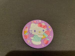 サンリオキャラクターズ 刺繍缶バッジ付き ビスケット2 ハローキティ キティ サンリオ 缶バッジ 刺繍缶バッジ