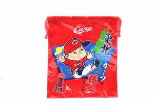 【未使用】CARP　カープ　東北でもカープが勝つんじゃあ！！　巾着/ポーチ/小物入れ　広島東洋カープ