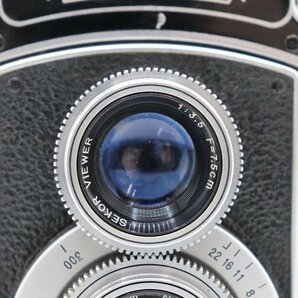 MAMIYAFLEX マミヤ 二眼レフ フィルムカメラ SEKOR 1：3.5 F＝7.5㎝ 1：3.5 F＝7.5㎝ レンズ ケース付の画像4
