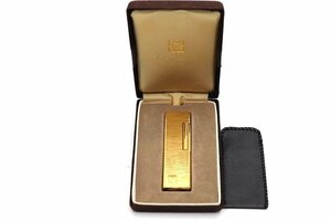 GIVENCHY( Givenchy ) lighter 9000 smoking . Gold color gas lighter roller gold color case attaching 