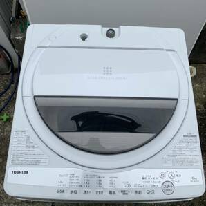 ★洗濯機★ 直接取引のみ 中古 現状品 TOSHIBA 東芝 AW-6G9 2021年製 6㎏ STAR CRYSTAL DRUM 浸透パワフル洗浄 の画像2