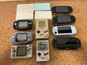 SONY Nintendo 小型ゲーム本体まとめ ゲームボーイ PSP PCH-1100 AGB-001 DMG-01 SNK COLOR DSなど13台セット