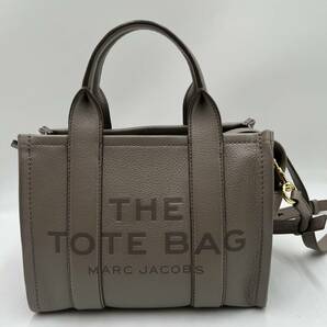 MARC JACOBS マークジェイコブス レザー スモール トートバッグ THE LEATHER SMALL TOTE BAG H009L01SP21 055 2way ショルダー ベージュ系の画像3