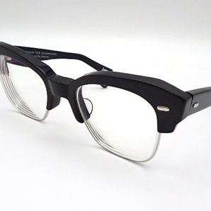 EFFECTOR×DENH0AM エフェクター×デンハム デンハム3 サングラス 眼鏡 メガネ ブロータイプ 黒 ブラック 日本製 度入り(度無し替レンズ付)の画像1