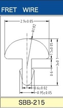 三晃製　国産フレット 2.9mm 高さ1.3mm 24本セット SBB-215 _画像1