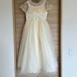 ドレス 150cm シャンパン色　発表会　結婚式 